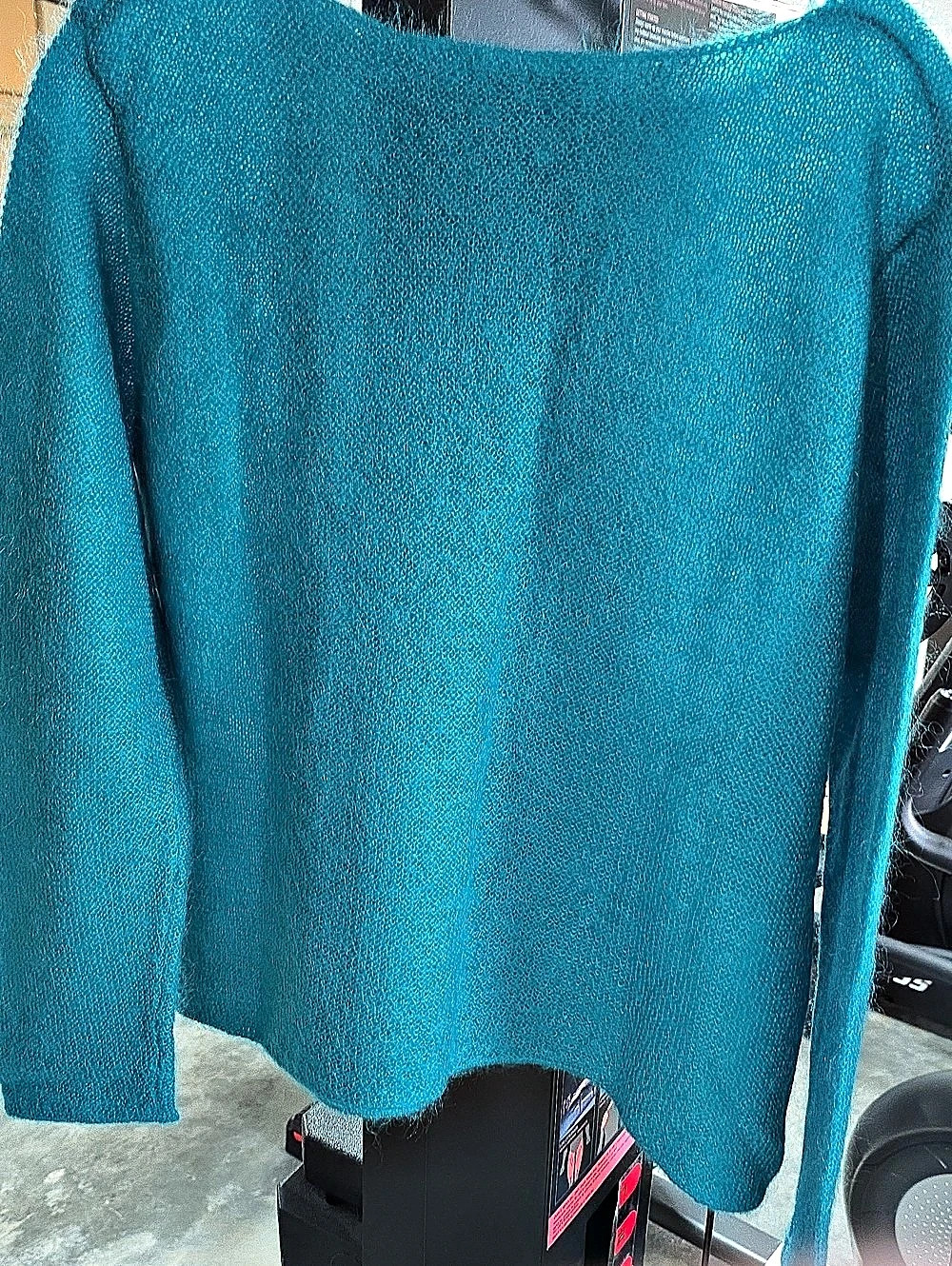EILEEN FISHER Blue Crew Neck Sweater
